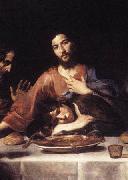 VALENTIN DE BOULOGNE St. John and Jesus at the Last Supper Germany oil painting artist